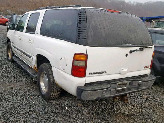 1GKFK16Z03J253080 - 2003 GMC YUKON XL K WHITE photo 3