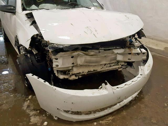 1G8AJ55F17Z121938 - 2007 SATURN ION LEVEL WHITE photo 9