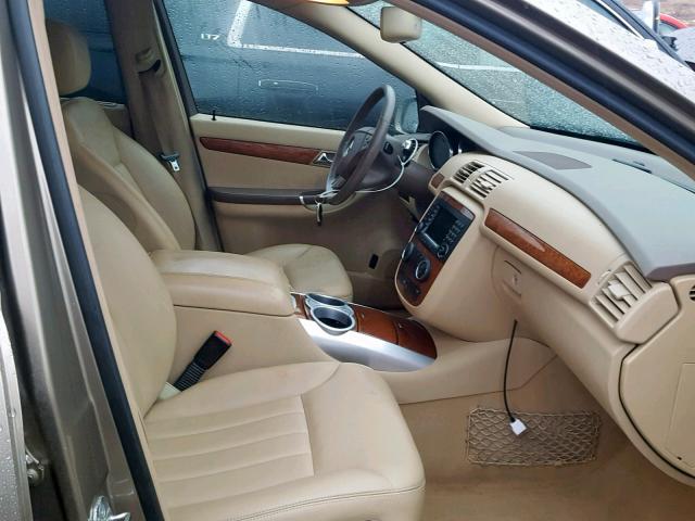 4JGCB65E78A083698 - 2008 MERCEDES-BENZ R 350 BEIGE photo 5