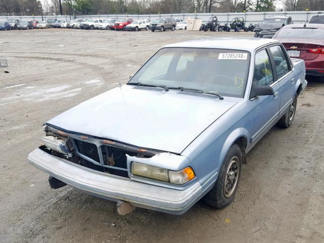 3G4AG55N3PS609101 - 1993 BUICK CENTURY SP BLUE photo 2