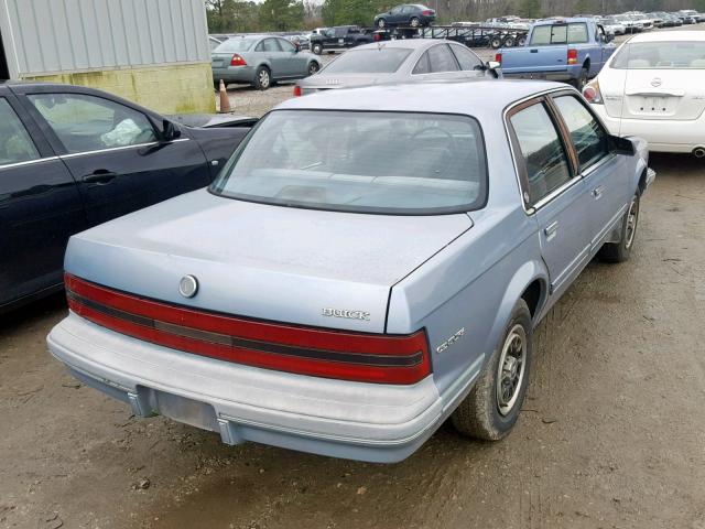 3G4AG55N3PS609101 - 1993 BUICK CENTURY SP BLUE photo 4