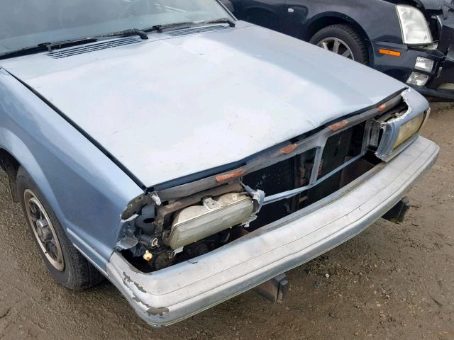 3G4AG55N3PS609101 - 1993 BUICK CENTURY SP BLUE photo 9