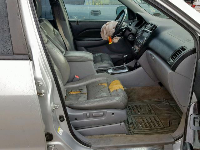 2HNYD18946H521740 - 2006 ACURA MDX TOURIN SILVER photo 5