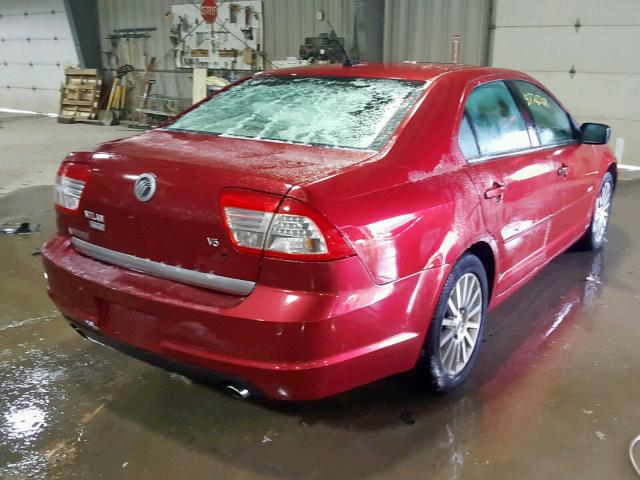 3MEHM08158R659710 - 2008 MERCURY MILAN PREM RED photo 4