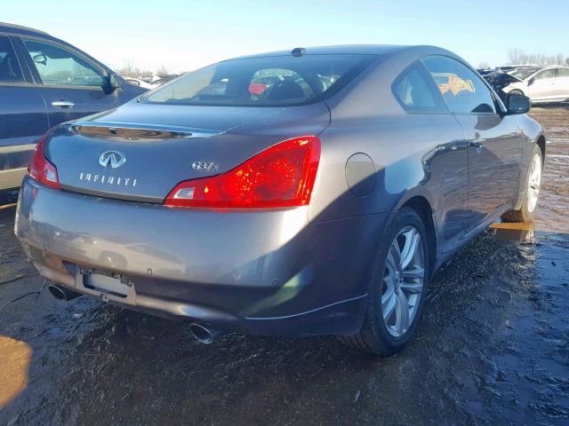 JN1CV6EL4AM152056 - 2010 INFINITI G37 GRAY photo 4