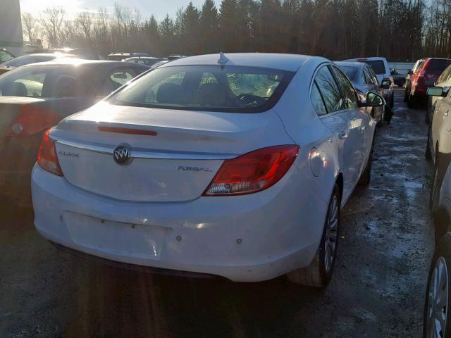 2G4GS5EK4C9141014 - 2012 BUICK REGAL PREM WHITE photo 4