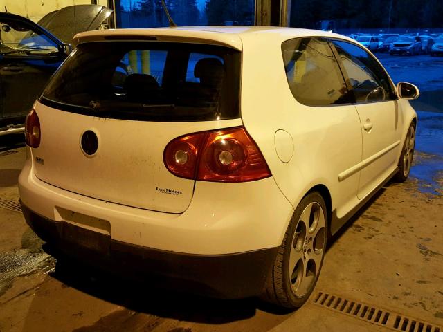 WVWEV71KX7W003480 - 2007 VOLKSWAGEN NEW GTI WHITE photo 4