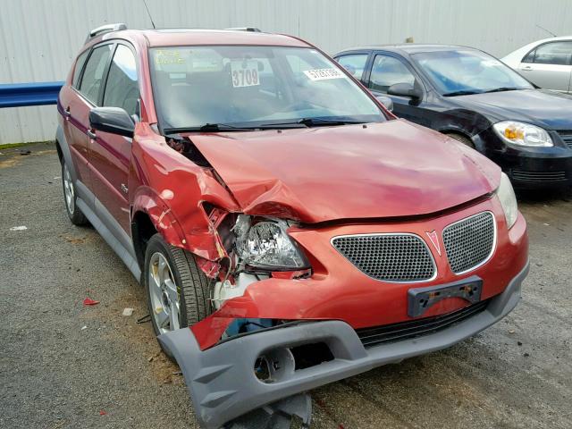 5Y2SL65858Z401066 - 2008 PONTIAC VIBE RED photo 1