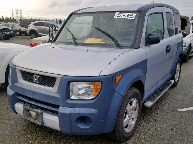 5J6YH28695L030419 - 2005 HONDA ELEMENT EX SILVER photo 2