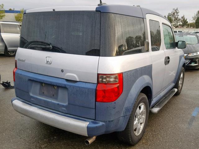 5J6YH28695L030419 - 2005 HONDA ELEMENT EX SILVER photo 4