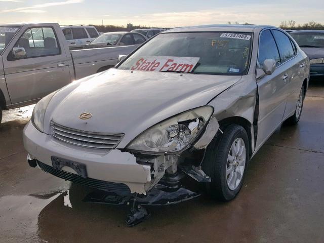 JTHBF30G735041690 - 2003 LEXUS ES 300 GRAY photo 2