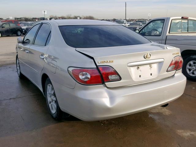 JTHBF30G735041690 - 2003 LEXUS ES 300 GRAY photo 3