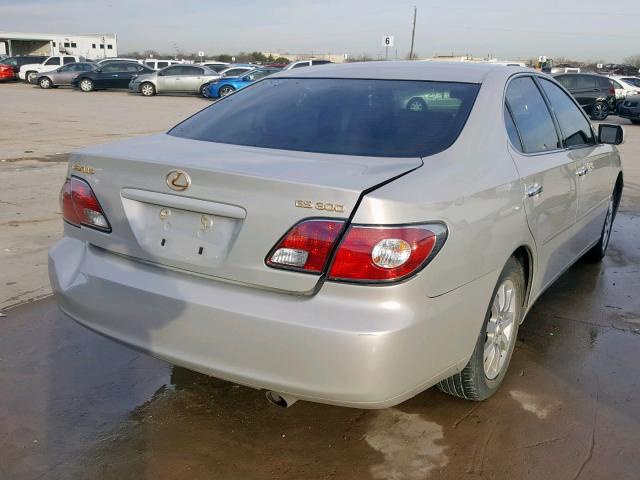 JTHBF30G735041690 - 2003 LEXUS ES 300 GRAY photo 4