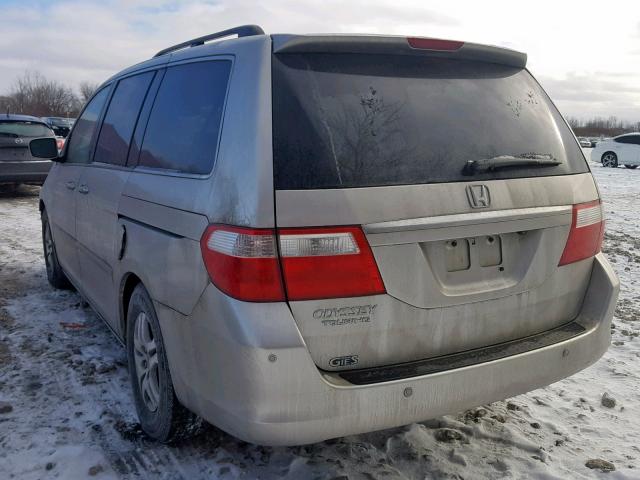 5FNRL38837B510963 - 2007 HONDA ODYSSEY TO SILVER photo 3