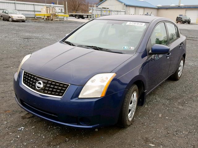 3N1AB61EX8L729152 - 2008 NISSAN SENTRA 2.0 BLUE photo 2