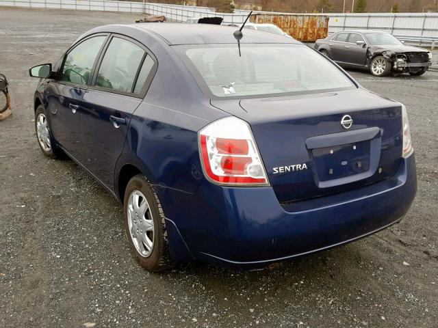 3N1AB61EX8L729152 - 2008 NISSAN SENTRA 2.0 BLUE photo 3