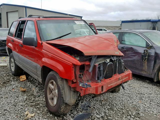 1J4GZ58S6TC290989 - 1996 JEEP GRAND CHER RED photo 1