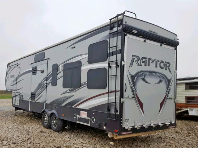 4YDF37523FR800474 - 2015 KEYSTONE RAPTOR TWO TONE photo 3