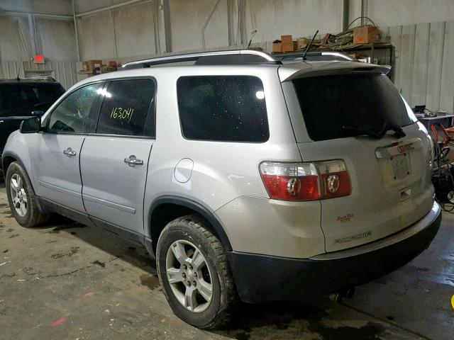 1GKEV13DX9J104325 - 2009 GMC ACADIA SLE SILVER photo 3