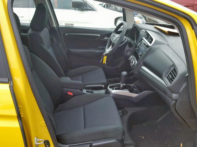 3HGGK5H41JM733106 - 2018 HONDA FIT LX YELLOW photo 5