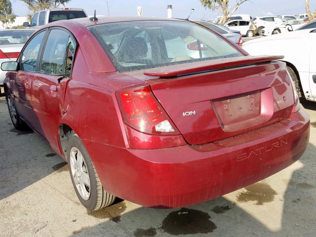 1G8AJ55F06Z133660 - 2006 SATURN ION LEVEL RED photo 3