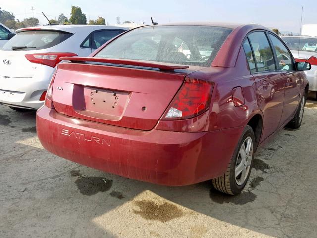 1G8AJ55F06Z133660 - 2006 SATURN ION LEVEL RED photo 4