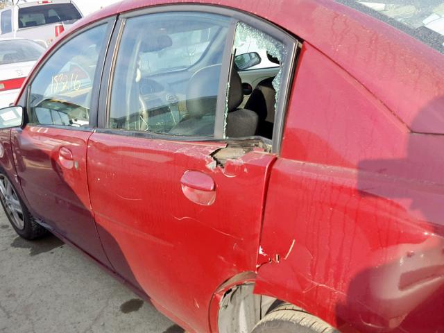 1G8AJ55F06Z133660 - 2006 SATURN ION LEVEL RED photo 9