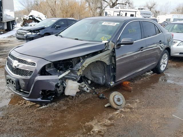 1G11D5RR8DF114637 - 2013 CHEVROLET MALIBU 1LT 灰色 照片 2