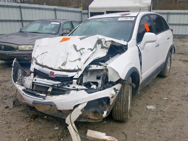 3GSDL43N58S684186 - 2008 SATURN VUE XE WHITE photo 2