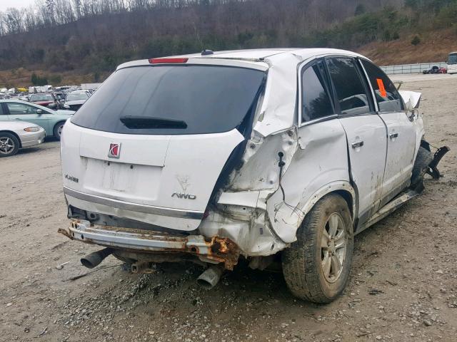 3GSDL43N58S684186 - 2008 SATURN VUE XE WHITE photo 4