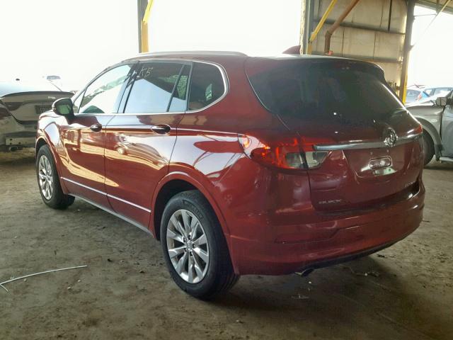 LRBFXBSA3HD144040 - 2017 BUICK ENVISION E RED photo 3