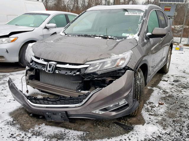 2HKRM4H7XGH663917 - 2016 HONDA CR-V EXL GRAY photo 2