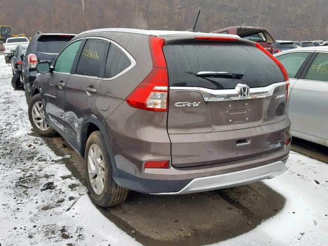 2HKRM4H7XGH663917 - 2016 HONDA CR-V EXL GRAY photo 3