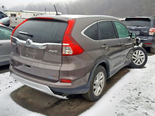 2HKRM4H7XGH663917 - 2016 HONDA CR-V EXL GRAY photo 4