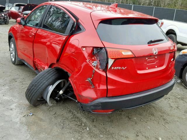 3CZRU6H57HM712734 - 2017 HONDA HR-V EX RED photo 3