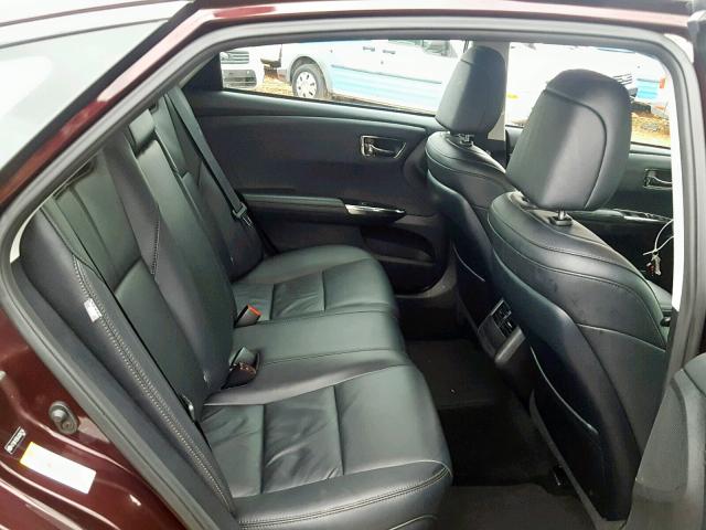 4T1BK1EBXJU284214 - 2018 TOYOTA AVALON XLE RED photo 6