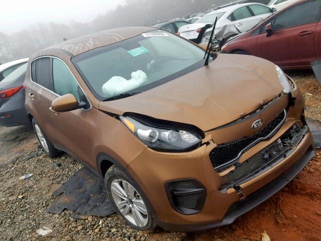 KNDPM3AC6J7447714 - 2018 KIA SPORTAGE L BROWN photo 1