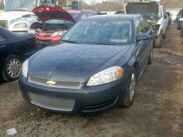 2G1WB5E34G1150401 - 2016 CHEVROLET IMPALA LIM GRAY photo 2