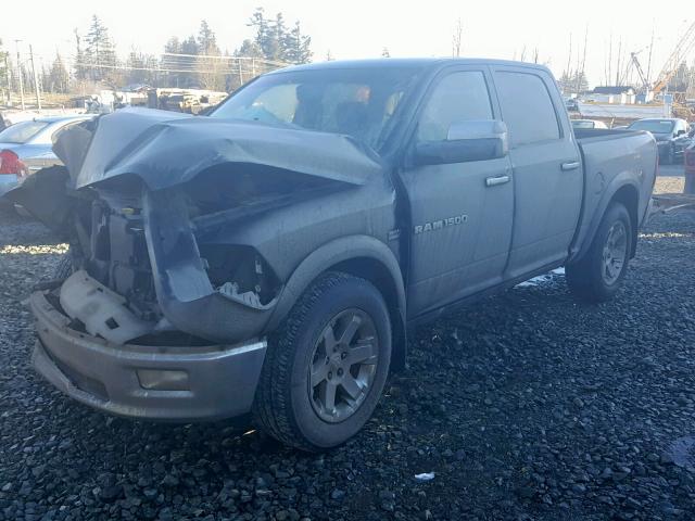 1C6RD7NT4CS299998 - 2012 DODGE RAM 1500 L BLACK photo 2