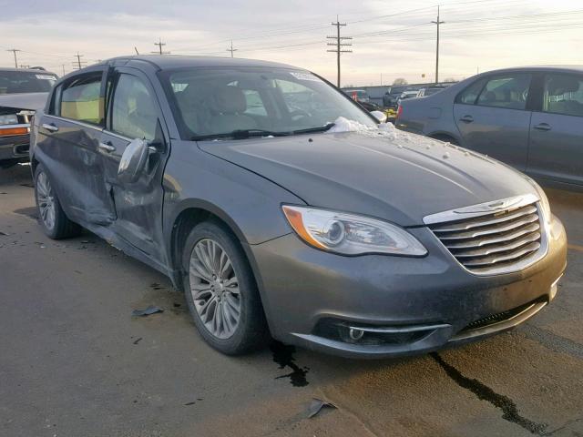 1C3CCBCG6DN543102 - 2013 CHRYSLER 200 LIMITE GRAY photo 1