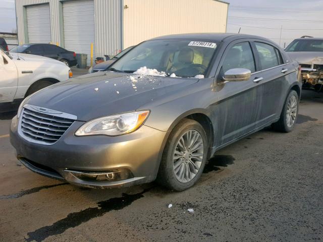 1C3CCBCG6DN543102 - 2013 CHRYSLER 200 LIMITE GRAY photo 2