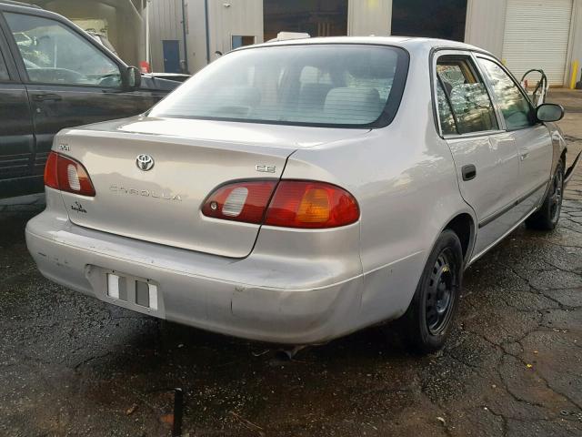 2T1BR12E6YC315836 - 2000 TOYOTA COROLLA VE SILVER photo 4