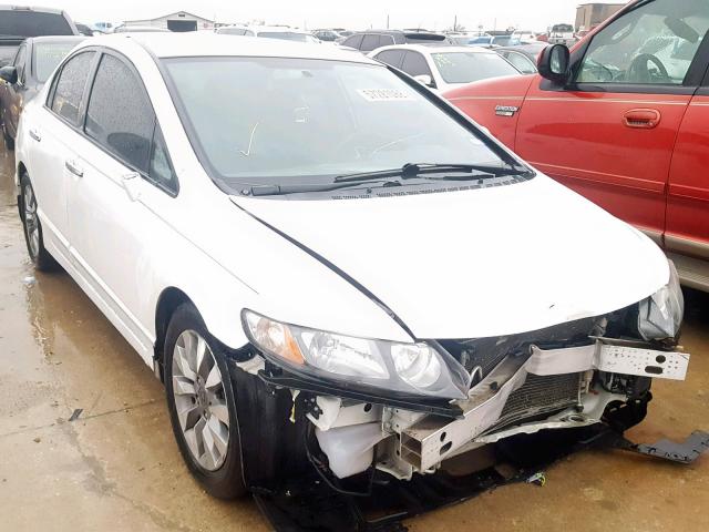 19XFA1F63BE042357 - 2011 HONDA CIVIC LX-S WHITE photo 1