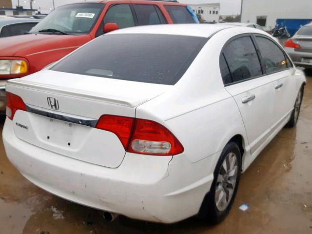 19XFA1F63BE042357 - 2011 HONDA CIVIC LX-S WHITE photo 4