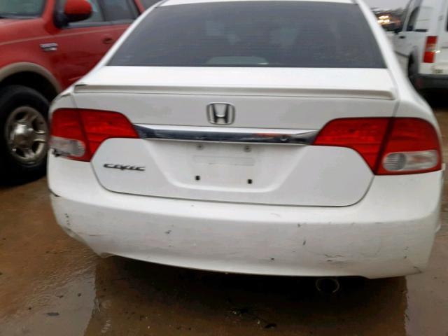 19XFA1F63BE042357 - 2011 HONDA CIVIC LX-S WHITE photo 9