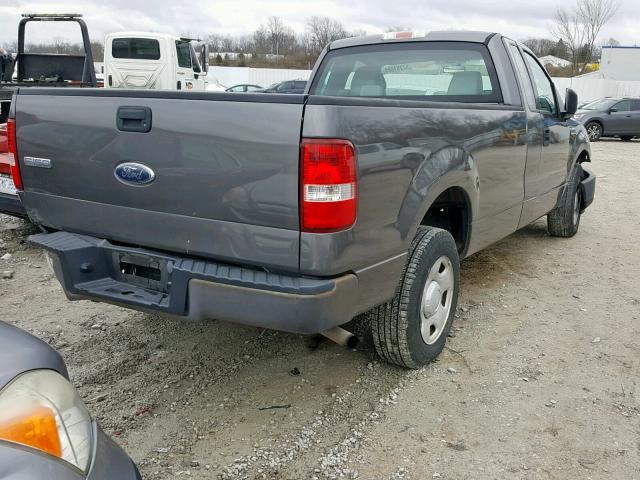 1FTRF12206NB27353 - 2006 FORD F150 CHARCOAL photo 4