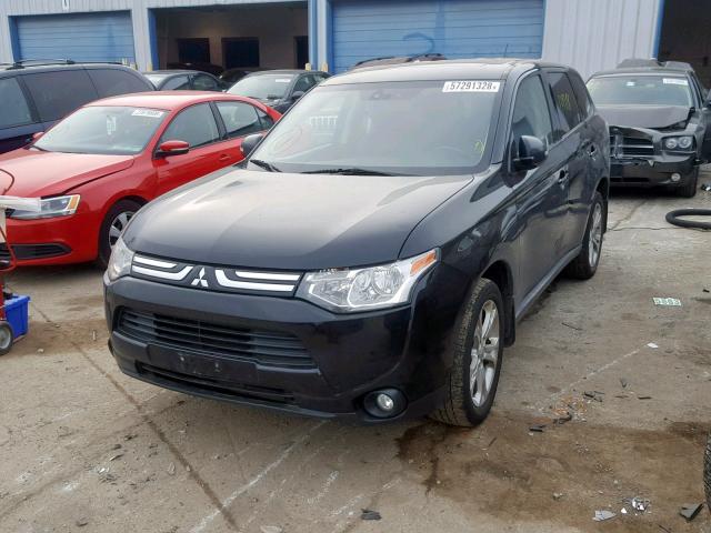 JA4AD3A36EZ008474 - 2014 MITSUBISHI OUTLANDER BLACK photo 2