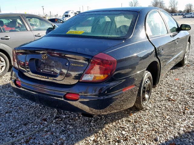 1G3GR62H714105817 - 2001 OLDSMOBILE AURORA BLACK photo 4