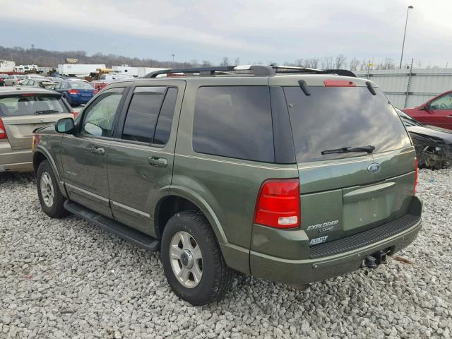 1FMZU75E12UA34612 - 2002 FORD EXPLORER L GREEN photo 3