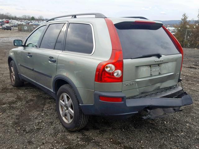 YV4CZ592761226783 - 2006 VOLVO XC90 GREEN photo 3